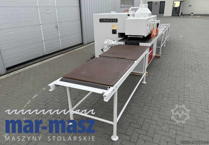 Crawler-type multi-blade saw with feed table x 2 Torwegge H34 380/120