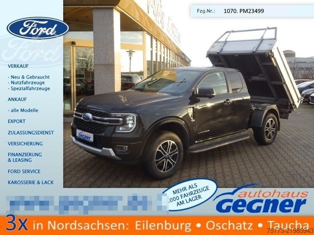 Transporter mit Kipper FORD Ranger Limited Autom EXtraKab 3-S.-Kipper 360Kam