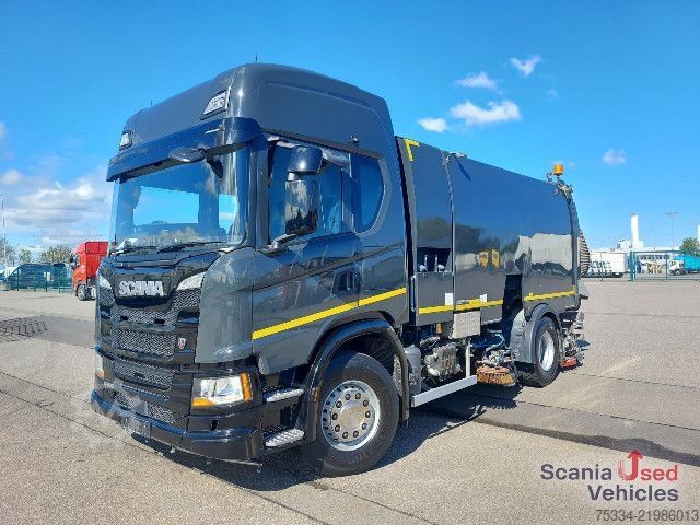 道路清掃車 Scania G 500 B4x2NB BROCK Kehrmaschine Hydrostat OMSI HT6
