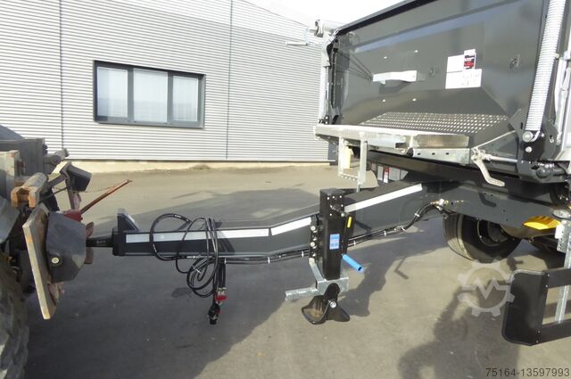 Tipper sa 3 strane Schwarzmüller Tandem-Kippanhänger bündig, Plane, Zurrringe