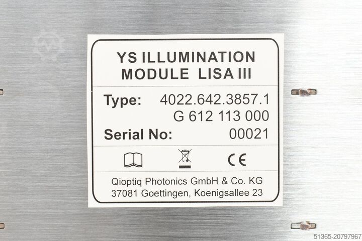 ASML Yieldstar lýsingareining QIOPTIQ PHOTONICS 4022.642.3857.1, LISA III