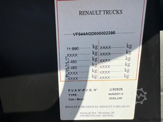 Chladená/mrazená preprava Renault Midlum 220 DXI + CARRIER XARIOS 600  + EURO 5 +...