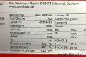 Djegës me gaz Weishaupt WM-G20/3-A /// 2600kw Weishaupt WM-G20 /// 2600kw