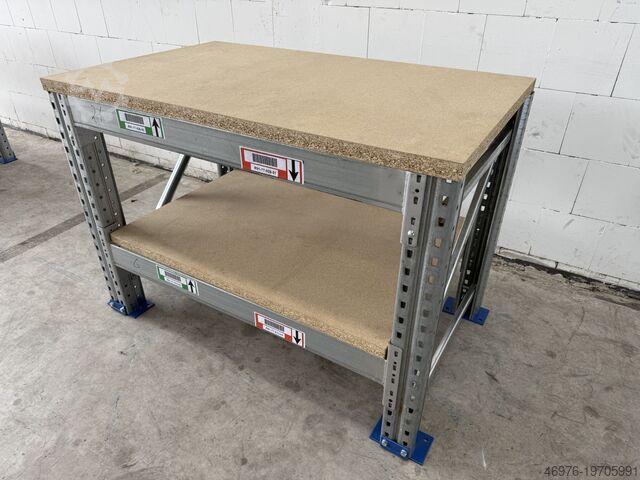 1.350 x 820 x 938 mm / 2 niveaus Dexion Speedlock P90 Werkbank Werkbänke Arbeitstisch