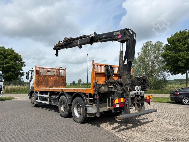 Trailer til platform Renault Kerax 380 6x4 Full Steel / Hiab 166B-3 / Remote...