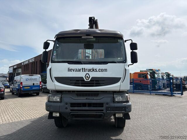 Trailer til platform Renault Kerax 380 6x4 Full Steel / Hiab 166B-3 / Remote...