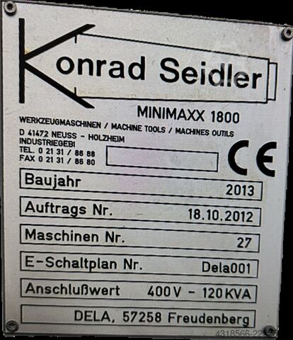 CNC-drejebænk Konrad Seidler MINIMAXX 1800