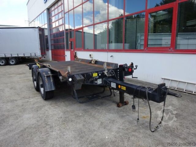 Силозен ремарке Hueffermann HTM13  13,5 t Tandem- Absetztmulden Anhänger