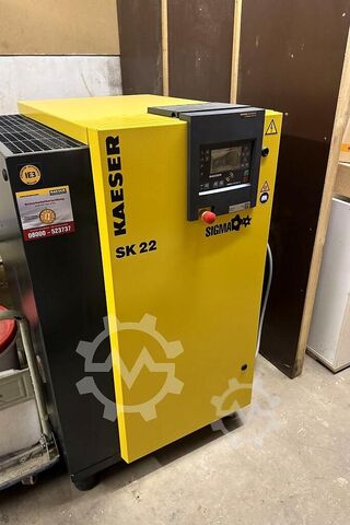 Screw compressor compressed air system Kaeser SK 22 + SK 19 + TB 26 + Behälter