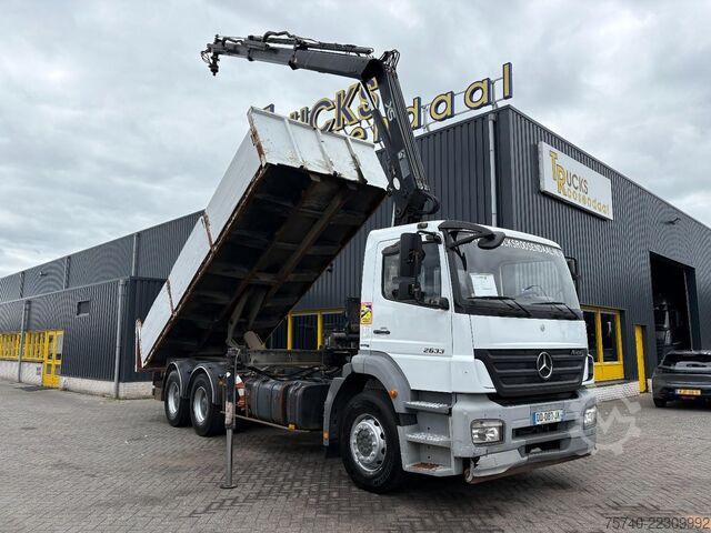  Mercedes-Benz Axor 2633 + HIAB 122 B-2 + 6X4 + REMOTE + MANUAL