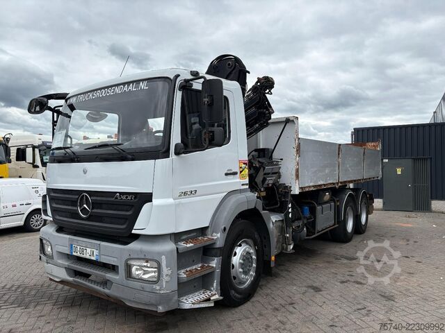  Mercedes-Benz Axor 2633 + HIAB 122 B-2 + 6X4 + REMOTE + MANUAL