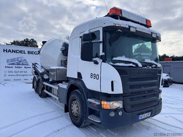 Blender Scania P380 6x2*4, Mixer LIEBHERR 7m3 + 9m Half-pipe, ...