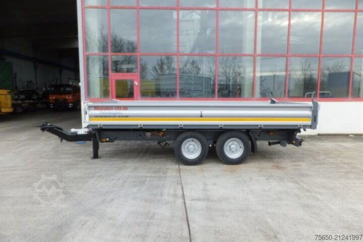 Remolque volquete Möslein TTD 11 Weiß  neuer Tandem 3- Seitenkipper Tieflader-- Neufahrzeug --