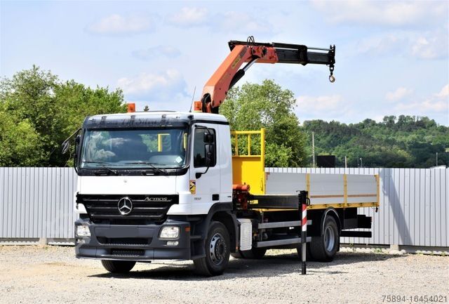 Tovorna dvigalka na tovornjaku MERCEDES-BENZ ACTROS 1832 PRITSCHE 6,70m * PK 15500*TOPZUSTAND