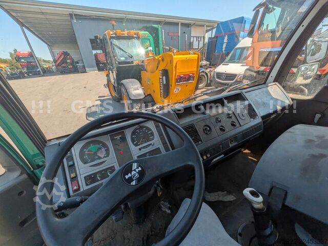 Camion benne MAN 8-174 / Hiab 045 Kran / Kipper Meiler