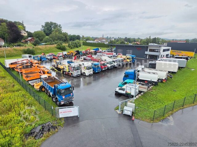 Camion benne MAN 8-174 / Hiab 045 Kran / Kipper Meiler