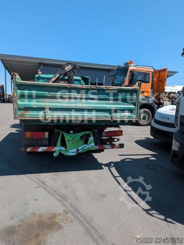 Camion-benne tricar MAN 8-174 / Hiab 045 Kran / Kipper Meiler