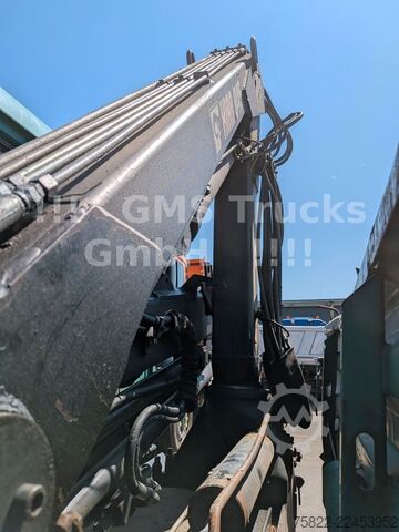 Camion-benne tricar MAN 8-174 / Hiab 045 Kran / Kipper Meiler