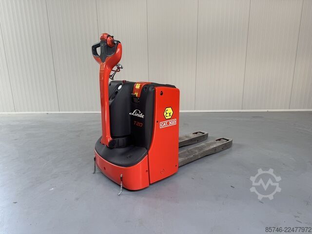 T 20 * DEMO * Atex EX * Proplan 3GD / Zone 2 & 22 !! Tilte gafler !! NYT batteri !! LINDE T 20 * DEMO * Atex EX * Proplan 3GD / Zone 2 & 22 !! Tilting Forks !! NEW battery !!