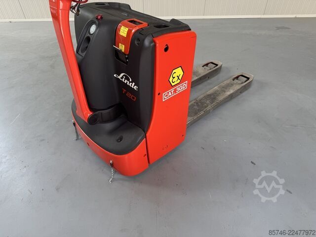 T 20 * DEMO * Atex EX * Proplan 3GD / Zone 2 & 22 !! Tilte gafler !! NYT batteri !! LINDE T 20 * DEMO * Atex EX * Proplan 3GD / Zone 2 & 22 !! Tilting Forks !! NEW battery !!