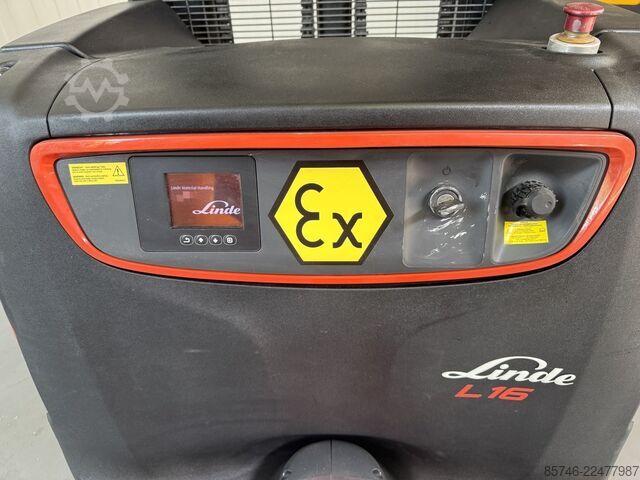 L 16 * DEMO * Atex EX * Proplan 3G / Zone 2 * Triplex FFL !! NYT batteri !! LINDE L 16 * DEMO * Atex EX * Proplan 3G / Zone 2 * Triplex FFL !! NEW battery !!