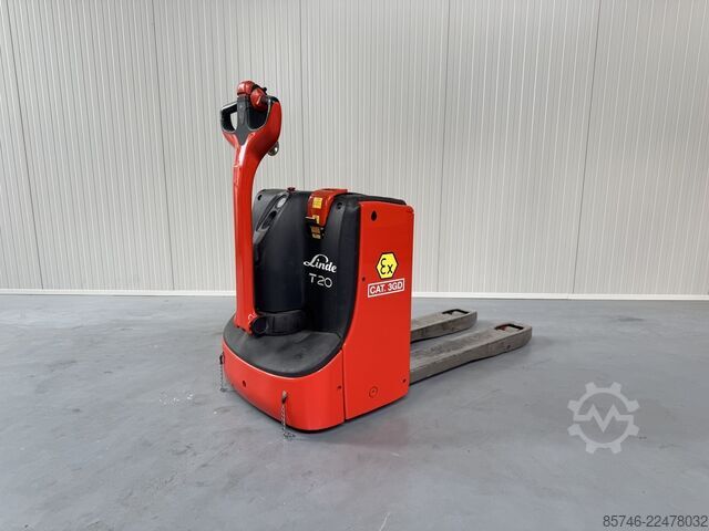 T 20 * DEMO * Atex EX * Proplan 3GD / Zona 2 & 22 !! Garpu Miring !! Baterai BARU !! LINDE T 20 * DEMO * Atex EX * Proplan 3GD / Zone 2 & 22 !! Tilting Forks !! NEW battery !!