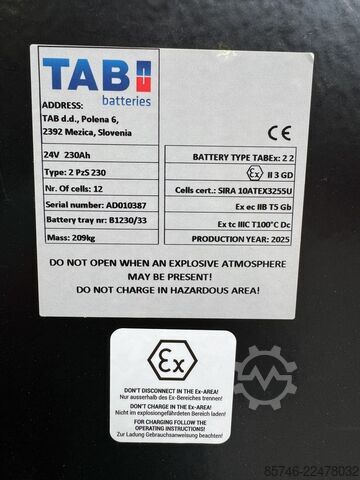 T 20 * DEMO * Atex EX * Proplan 3GD / Zona 2 & 22 !! Garpu Miring !! Baterai BARU !! LINDE T 20 * DEMO * Atex EX * Proplan 3GD / Zone 2 & 22 !! Tilting Forks !! NEW battery !!