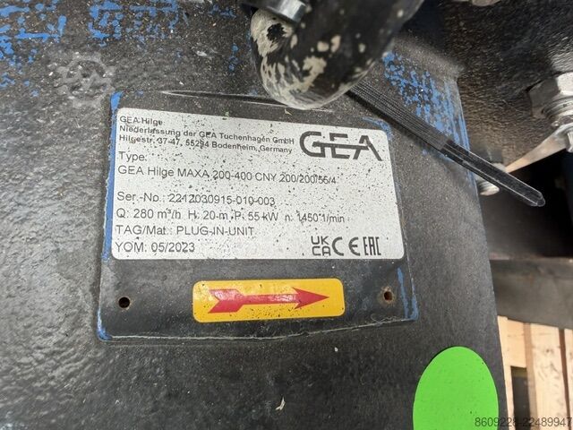 Bomba de proceso GEA MAXA 200-400 CNY 200/200/55/4