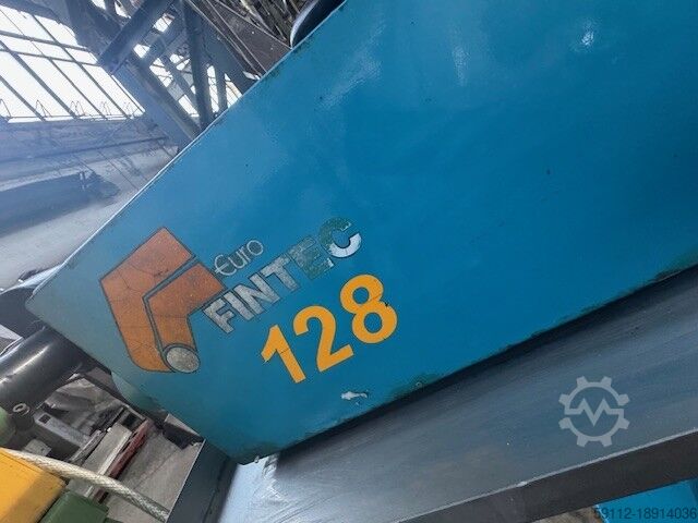 Sheet metal deburring machine Gecam Euro Fintec 128 steel tube