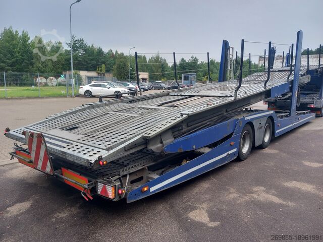 شاحنة نقل السيارات Mercedes-Benz Actros 1843 LS Car carrier + Lohr