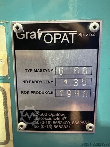 工业用裁纸机 Graf Opat G66