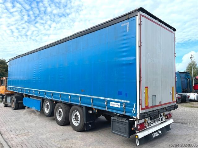 Åpen semitrailer med presenning SCHMITZ CARGOBULL 13,65m Pritsche / Edschaverdeck /Chassi verzinkt
