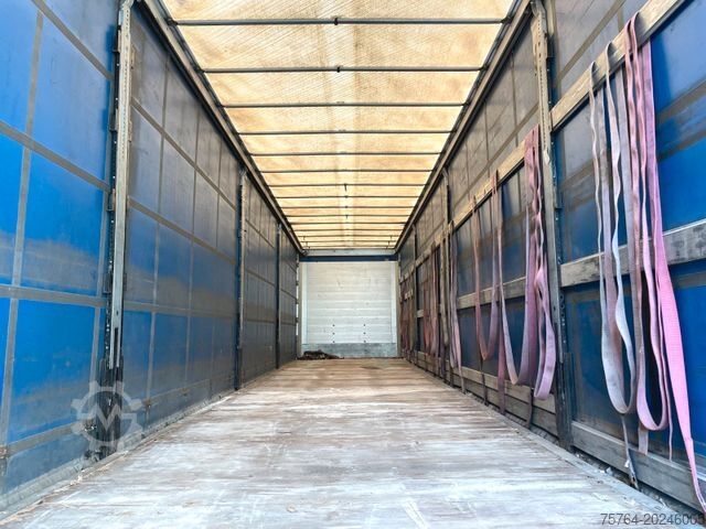 Åpen semitrailer med presenning SCHMITZ CARGOBULL 13,65m Pritsche / Edschaverdeck /Chassi verzinkt