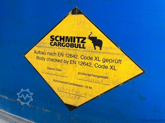 Åpen semitrailer med presenning SCHMITZ CARGOBULL 13,65m Pritsche / Edschaverdeck /Chassi verzinkt