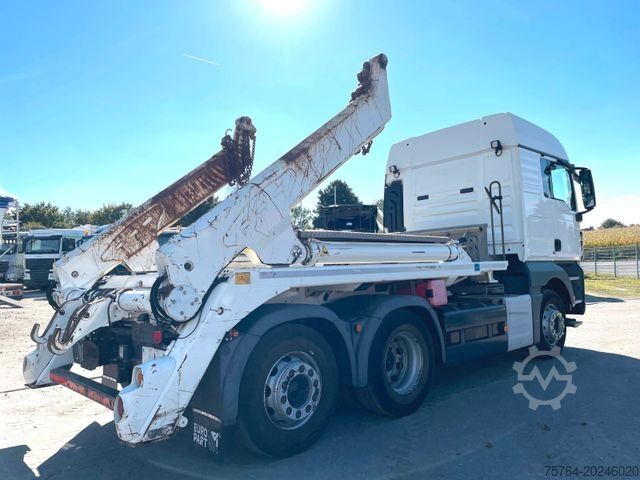 Camión volquete MAN TGX 26.420/Meiller Absetzkipper AK16/6x2/Gelenkt
