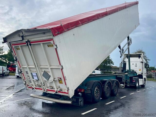 Avfallsbil Trouillet SOCARI 69 m3 left side opens, self pump tyres, etc