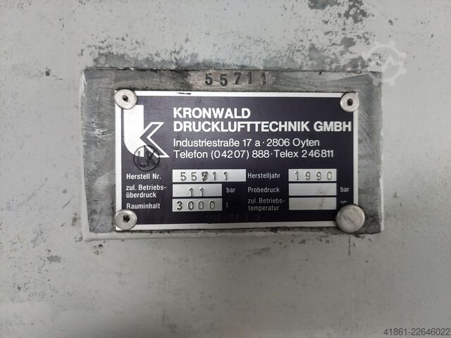 Spremnik stlačenog zraka KRONWALD 3000 L