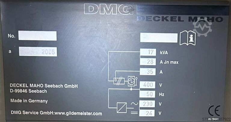 CNC univerzalna glodalica Deckel Maho DMU 50