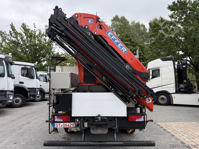 Kamion s ravnom platformom MAN TGS 26.470 6X2 Effer 215 bis 16 Meter