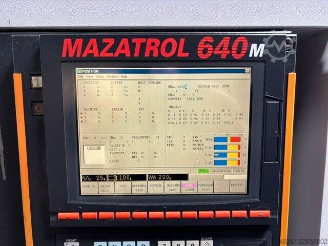 Horizontal machining center Mazak FH4800