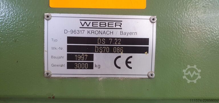 সমান্তরাল ডাবল স্ক্রু এক্সট্রুডার WEBER DS 7.22