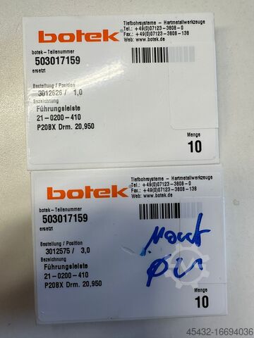 Futje e indeksueshme botek Wendeplatten Führungsleisten Bohrkopf