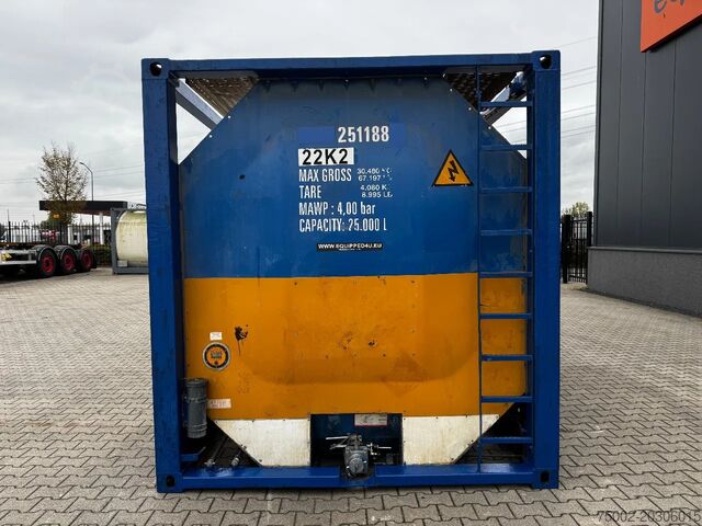 Säiliön säiliö Van Hool 20FT ISO, 25.000L / 1-COMP /  T11/ valid 2,5Y t...