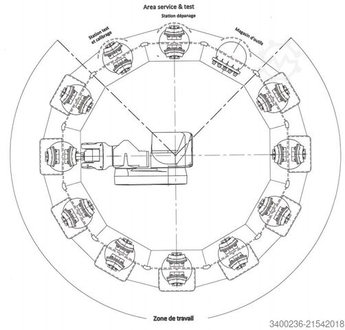 2011 Stäubli P 100 9TAB-3POS BTI30 robot frezujący Stäubli P 100 9TAB-3POS BTI30