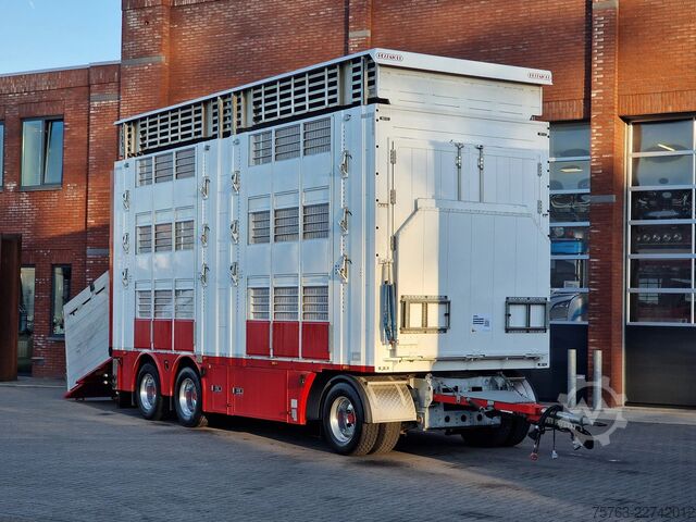 Szarvasmarha-szállítás Volvo FH 13.500 XL 6x2 - Pezzaioli livestock 3 deck +...