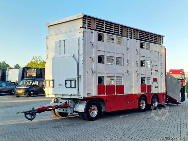 Szarvasmarha-szállítás Volvo FH 13.500 XL 6x2 - Pezzaioli livestock 3 deck +...