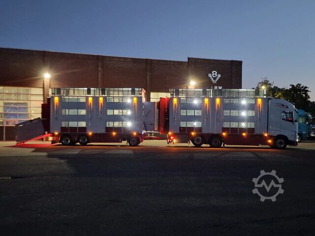 Szarvasmarha-szállítás Volvo FH 13.500 XL 6x2 - Pezzaioli livestock 3 deck +...