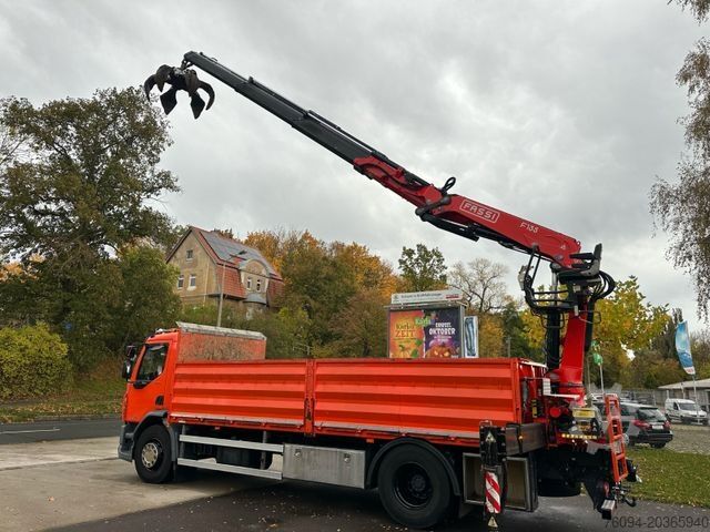 Truck mounted crane DAF LF 320 Pritsche SCHROTTGREIFER KRAN 14m FUNK