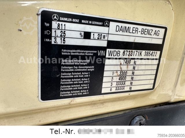 Kiti MERCEDES-BENZ 811 gr Haus 6 Sitze rre orig.33tkm