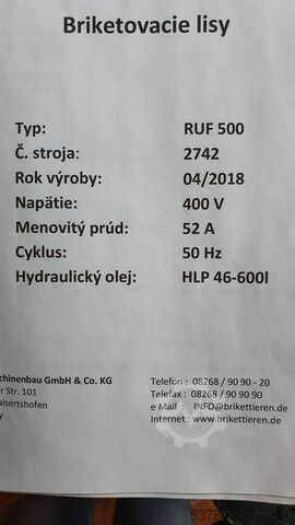 Briketirka RUF RUF 500